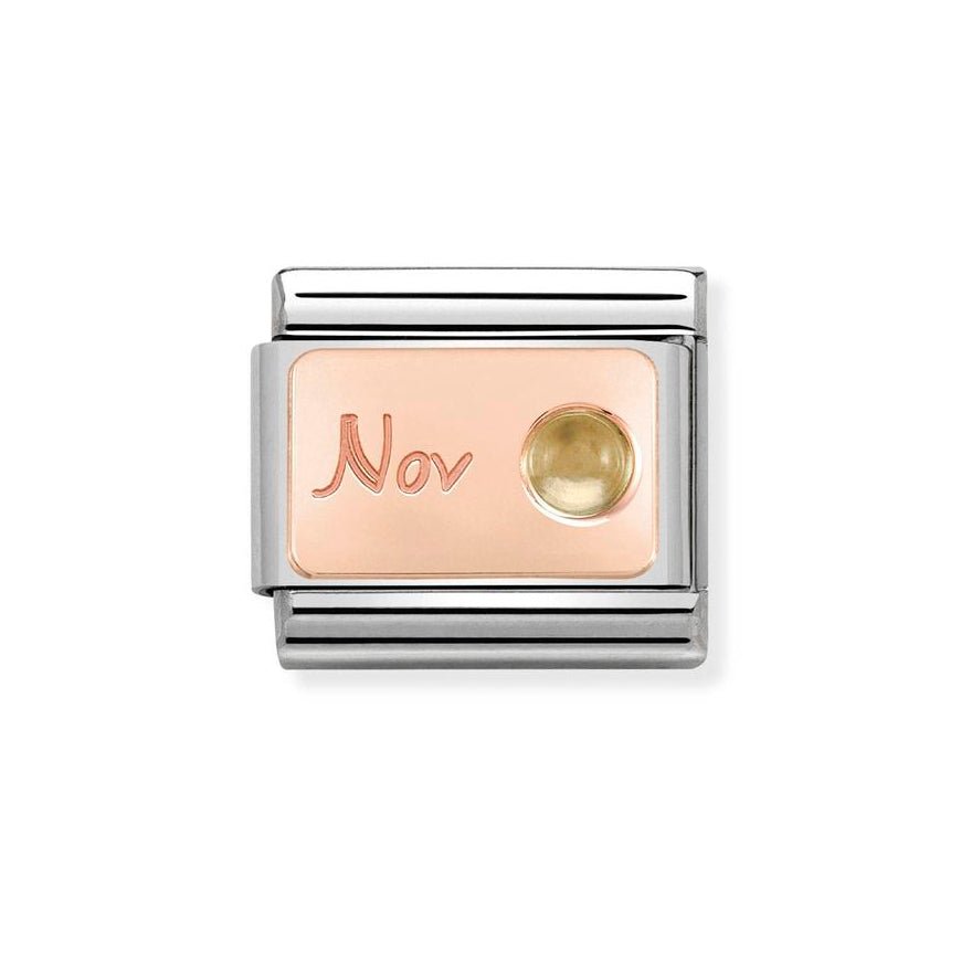 Nomination Classic Rose Gold Birth Month Stone Charm - MococoNomination430508/118033497441133Charms and Links