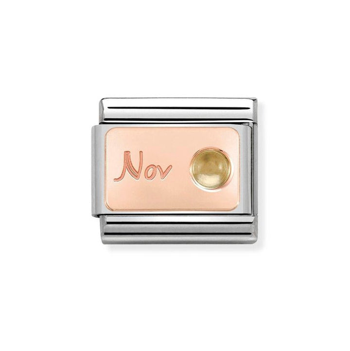 Nomination Classic Rose Gold Birth Month Stone Charm - MococoNomination430508/118033497441133Charms and Links