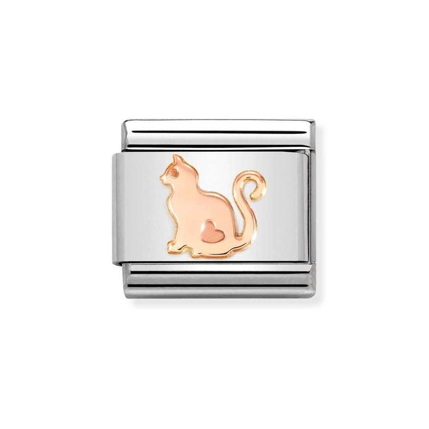 Nomination Classic Rose Gold Cat Charm - MococoNomination430104/518033497528391Charms and Links