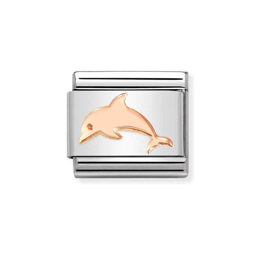 Nomination Classic Rose Gold Dolphin Charm - MococoNomination430104/538033497528414Charms and Links