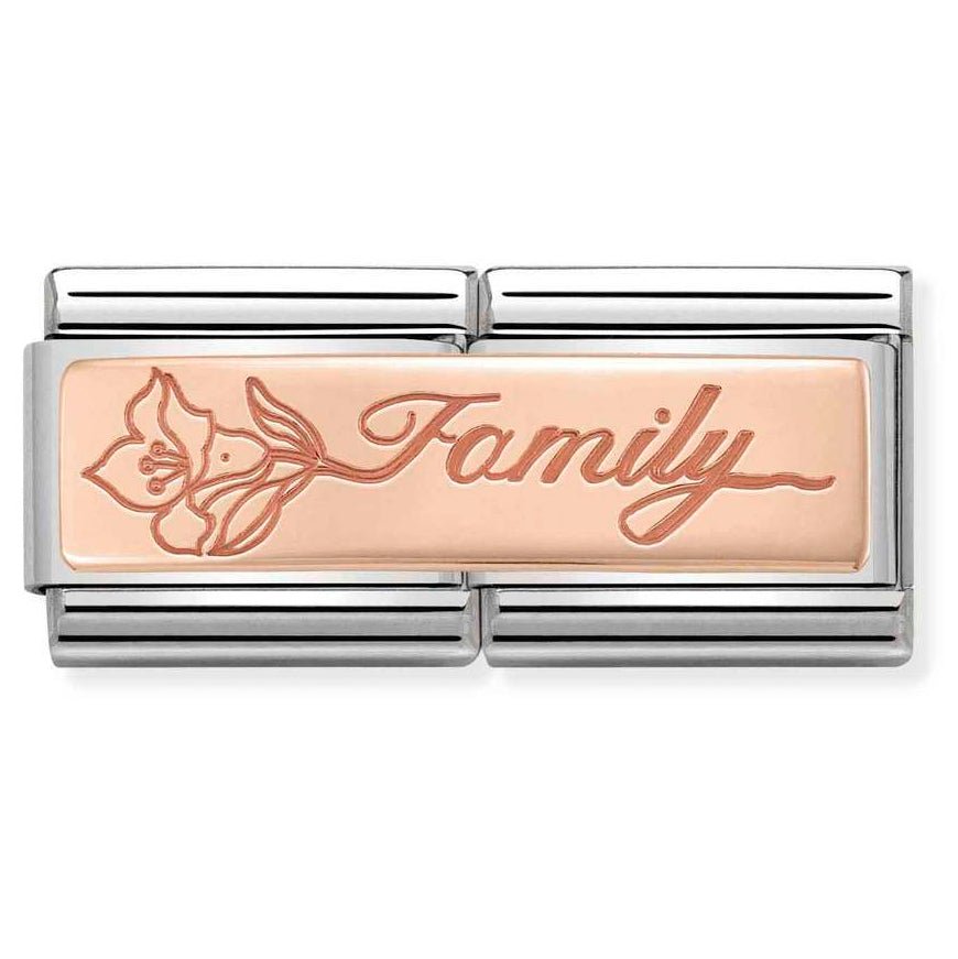 Nomination Classic Rose Gold Family Double Charm - MococoNomination430710/178033497461292Charms and Links
