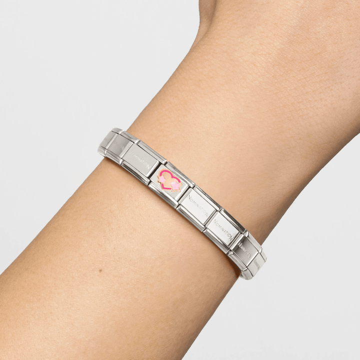 Nomination Classic Rose Gold Fuchsia Pink Star Heart Charm - MococoNomination430202/418033497565631Charms and Links