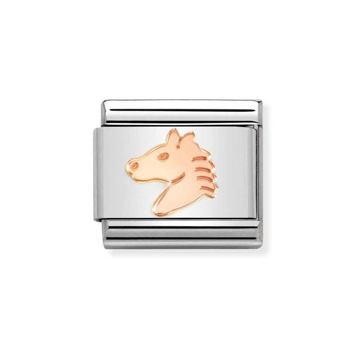 Nomination Classic Rose Gold Horse Head Charm - MococoNomination430104/468033497528346Charms and Links