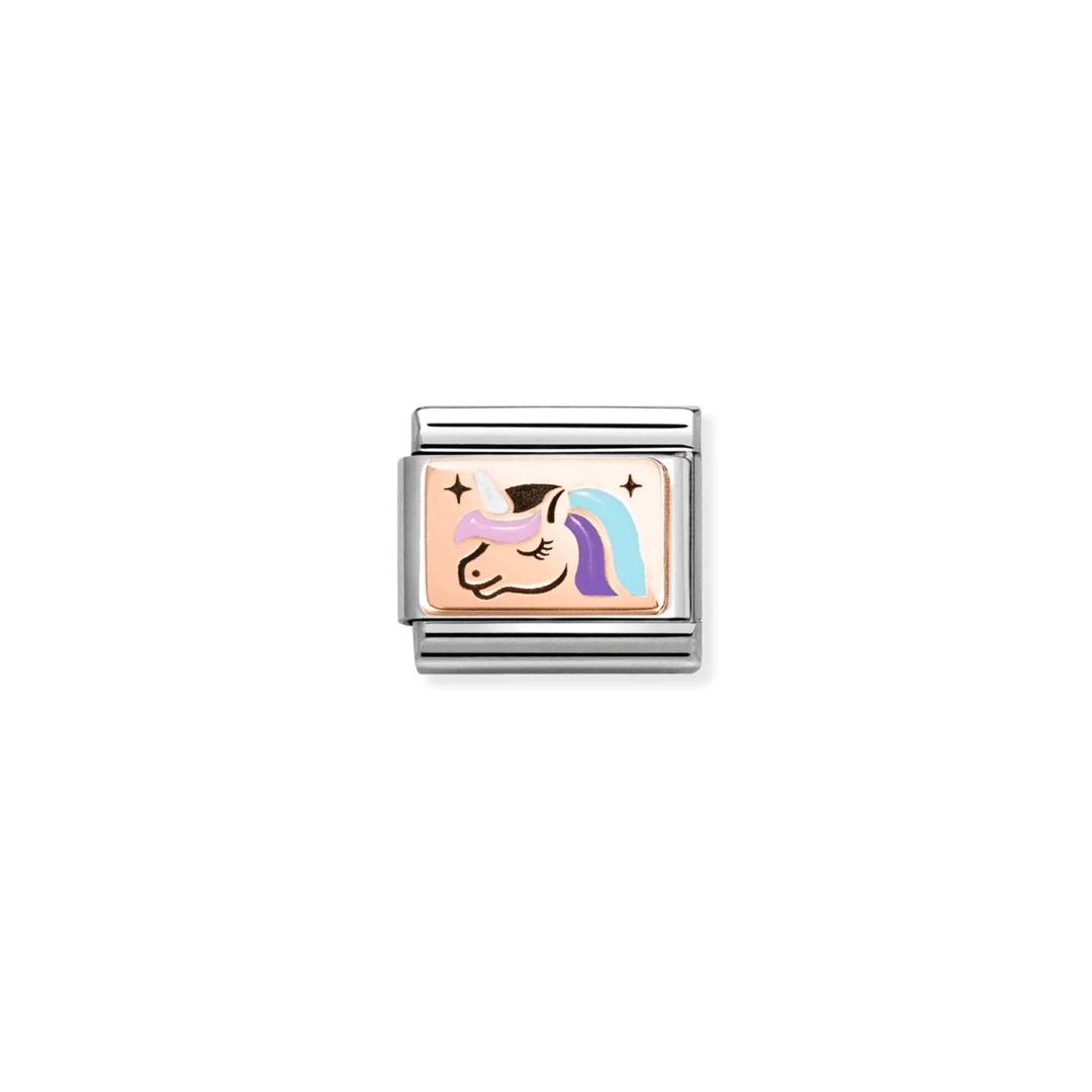 Nomination Classic Rose Gold Multicoloured Unicorn Charm - MococoNomination430204/048033497565693Charms and Links