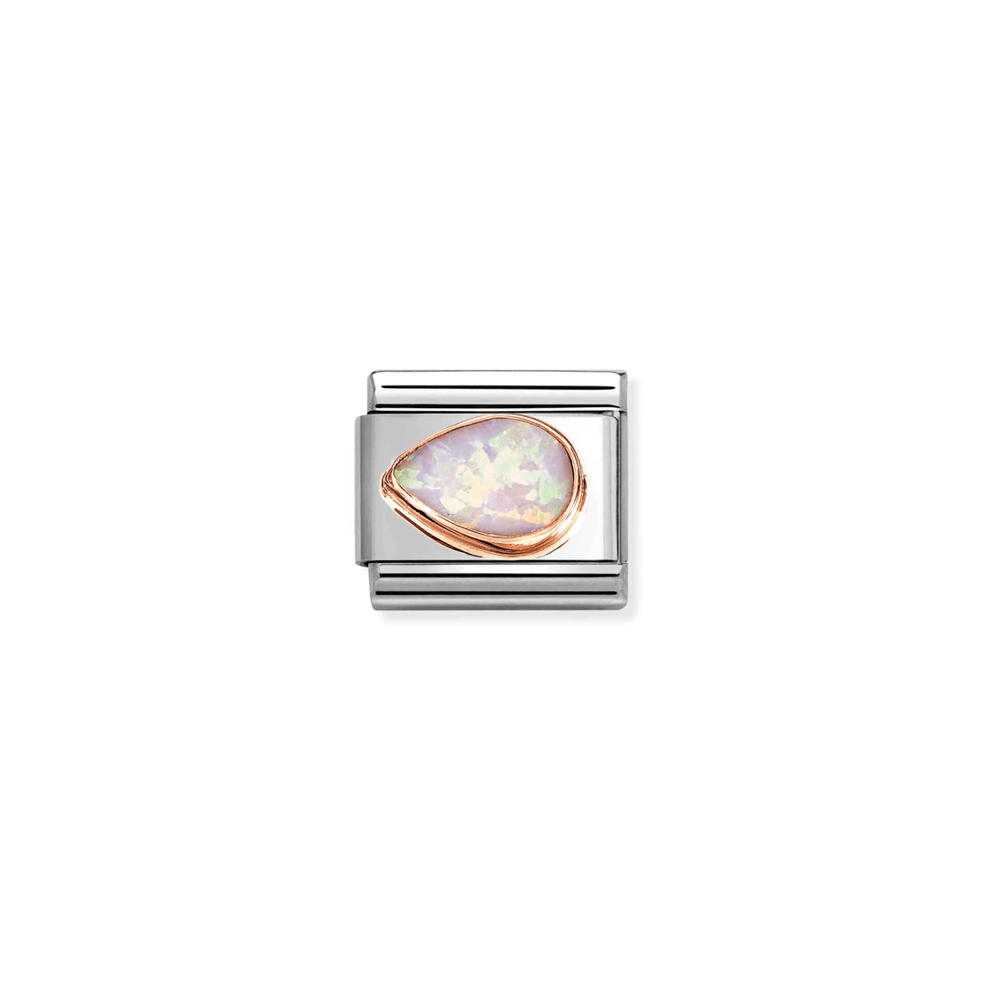Nomination Classic Rose Gold Pink Opal Drop - Left Charm - MococoNomination430513/388033497565754Charms and Links
