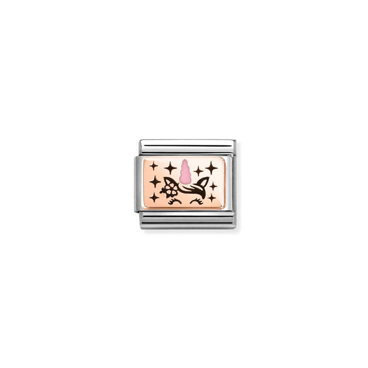 Nomination Classic Rose Gold Pink Unicorn Charm - MococoNomination430204/038033497565686Charms and Links