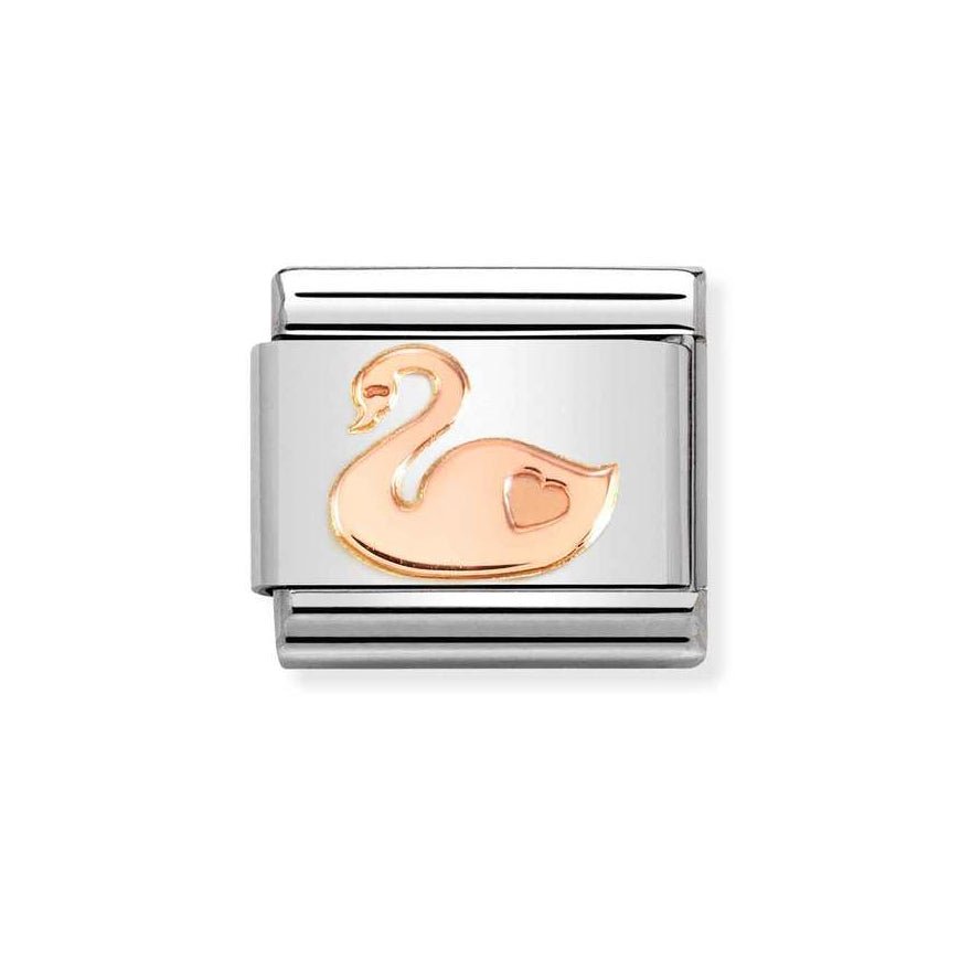 Nomination Classic Rose Gold Swan Charm - MococoNomination430104/558033497528438Charms and Links