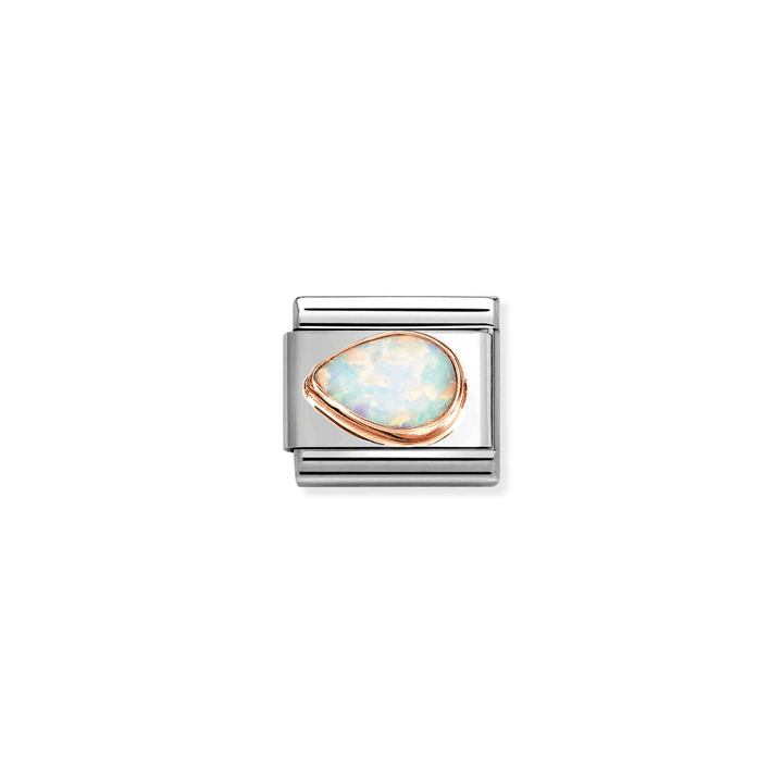 Nomination Classic Rose Gold White Opal Left - Drop Charm - MococoNomination430513/078033497565747Charms and Links