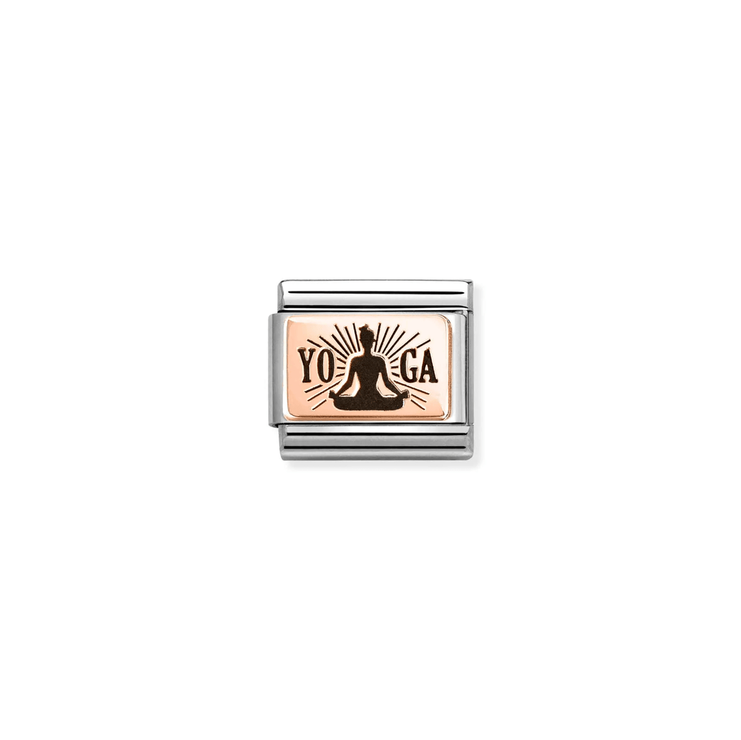 Nomination Classic Rose Gold Yoga Meditation Charm - MococoNomination430111/318033497565617Charms and Links