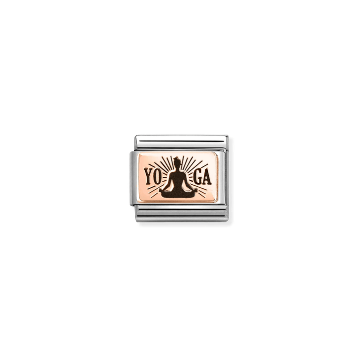 Nomination Classic Rose Gold Yoga Meditation Charm - MococoNomination430111/318033497565617Charms and Links