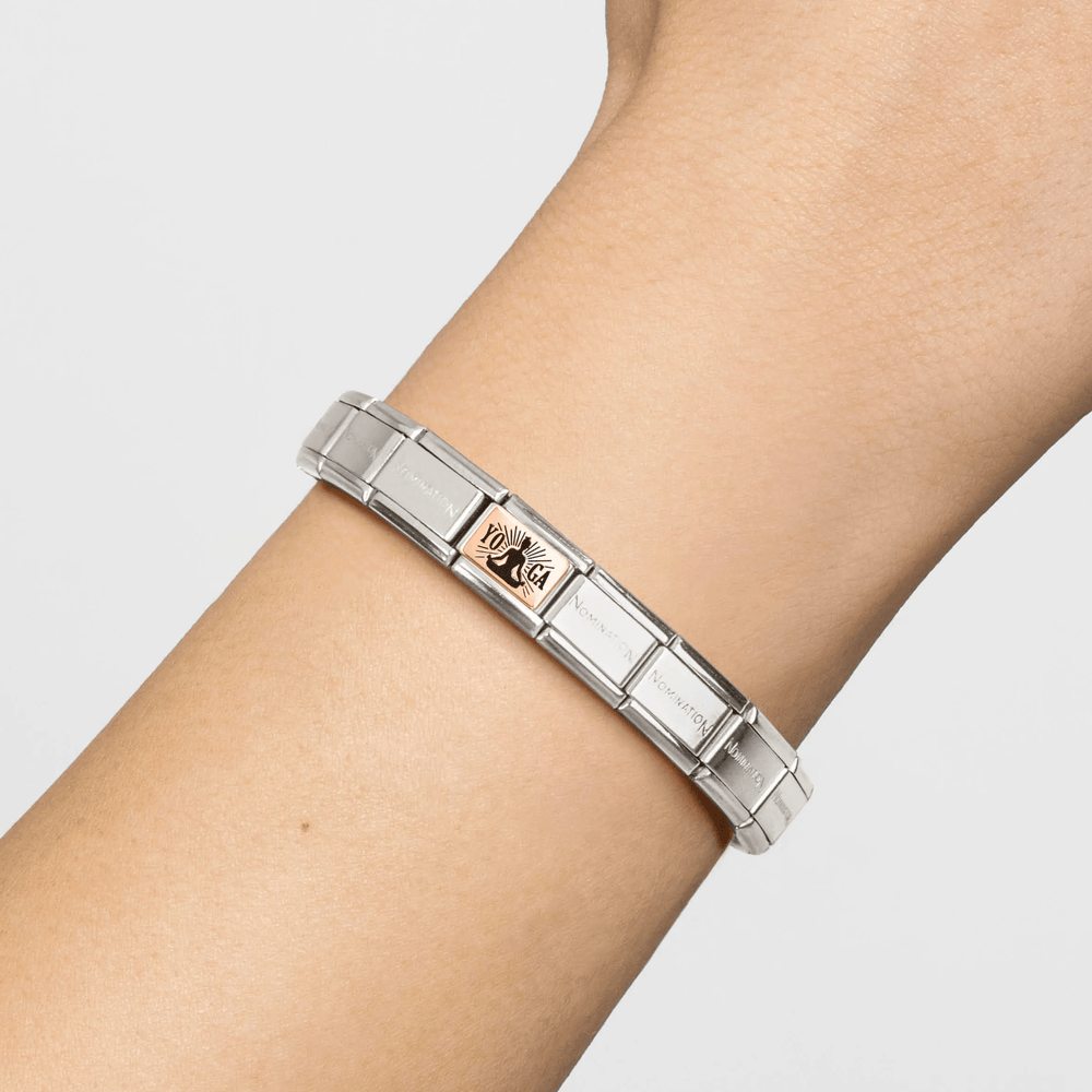 Nomination Classic Rose Gold Yoga Meditation Charm - MococoNomination430111/318033497565617Charms and Links