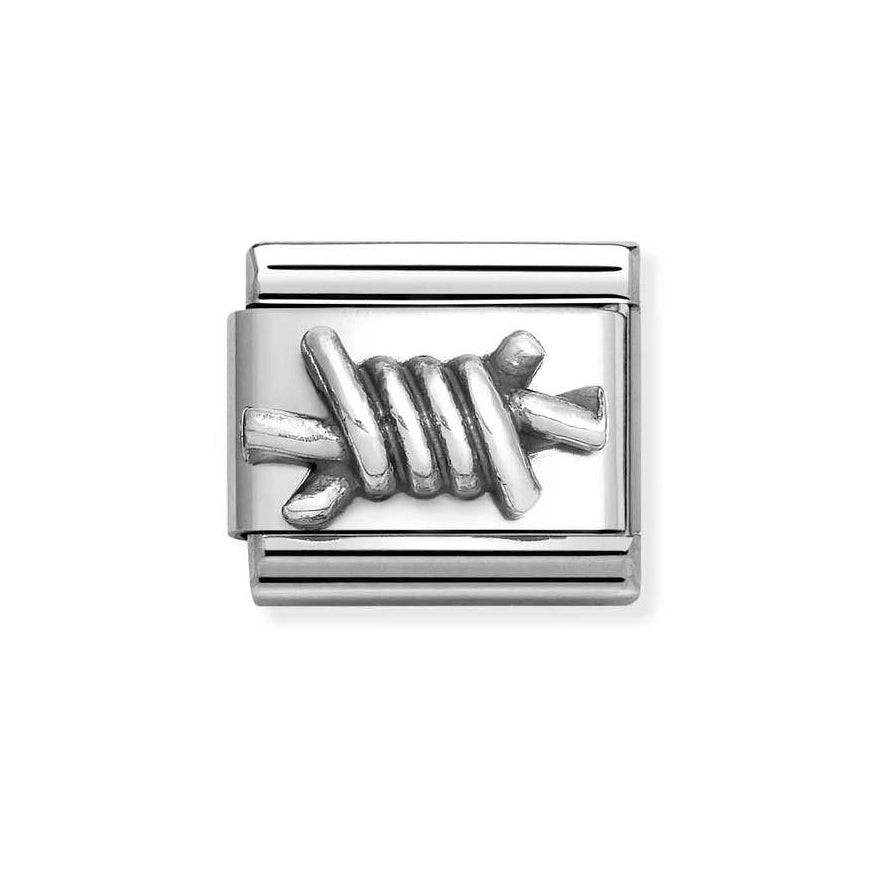 Nomination Classic Silver Barbed Wire Charm - MococoNomination330101/668033497537607Charms and Links