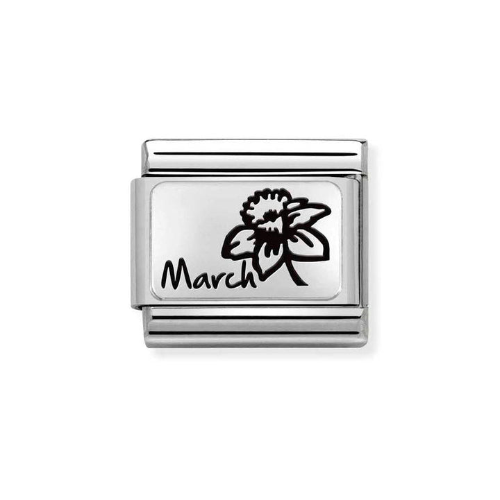 Nomination Classic Silver Birth Month Flower Charm - MococoNomination330112/158033497510709Charms and Links