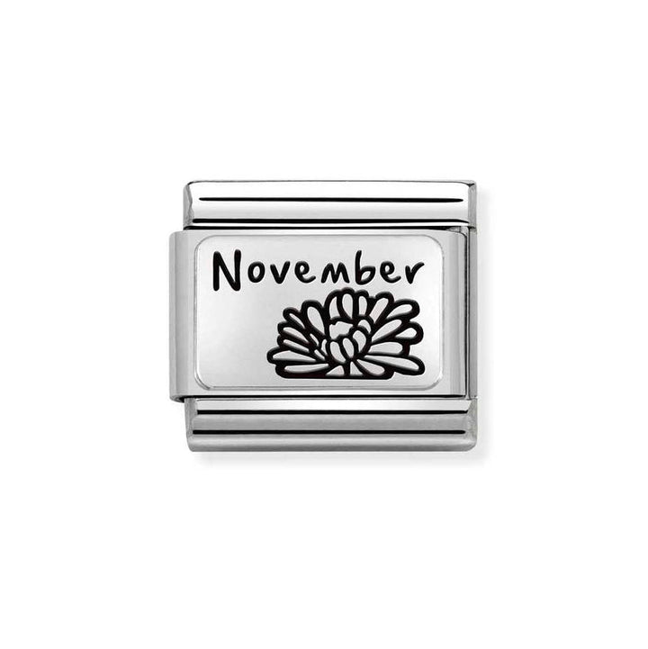 Nomination Classic Silver Birth Month Flower Charm - MococoNomination330112/238033497510785Charms and Links