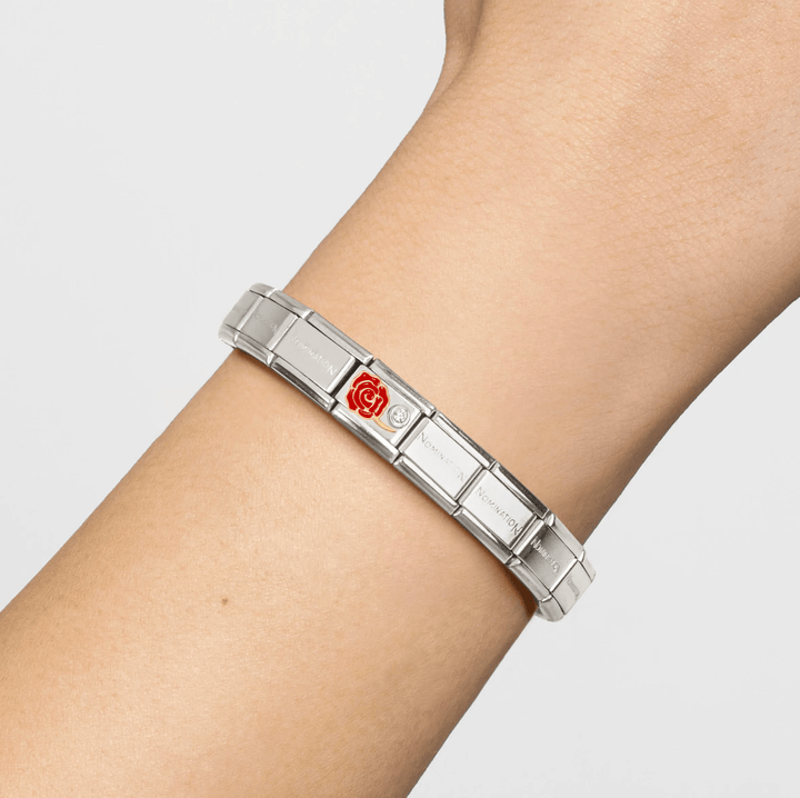 Nomination Classic Silver CZ Red Rose Charm - MococoNomination630302/068033497566263Charms and Links