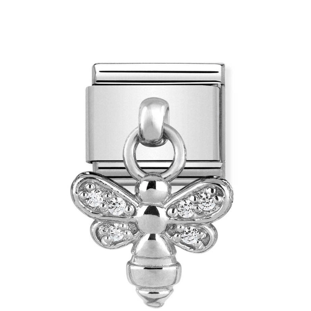 Nomination Classic Silver Dangle CZ Bee Pendant Charm - MococoNomination331800/158033497399748Charms and Links