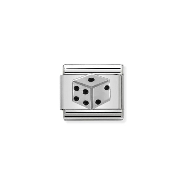 Nomination Classic Silver Dice Charm - MococoNomination330202/118033497332035Charms & Pendants
