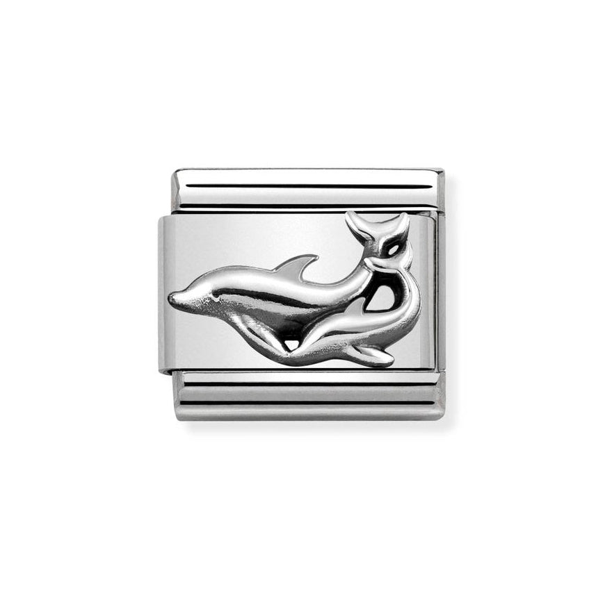 Nomination Classic Silver Dolphins Charm - MococoNomination330101/298033497443649Charms and Links
