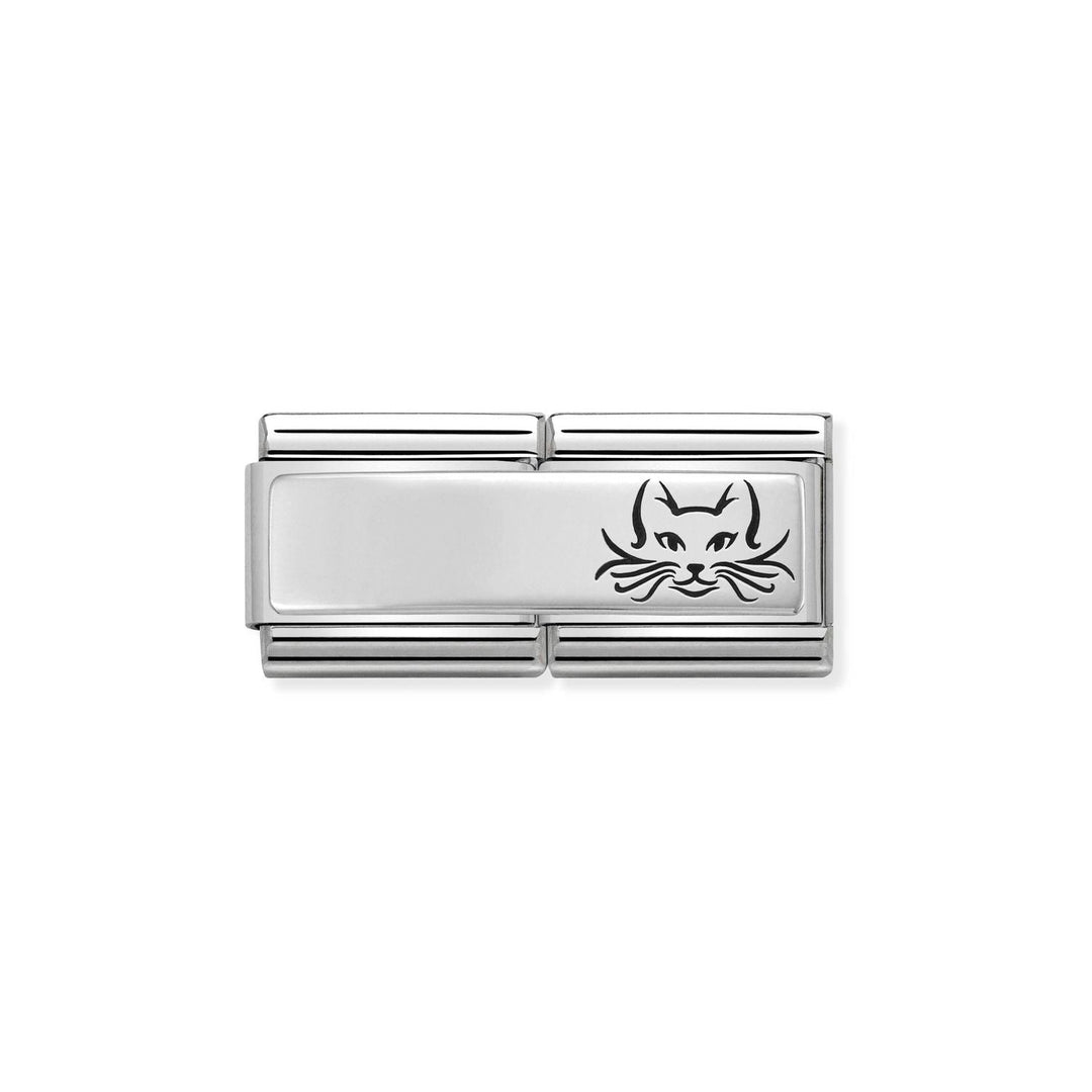 Nomination Classic Silver Engravable Double Cat Charm - MococoNomination330710/17/WEB8033497453563Charms and Links