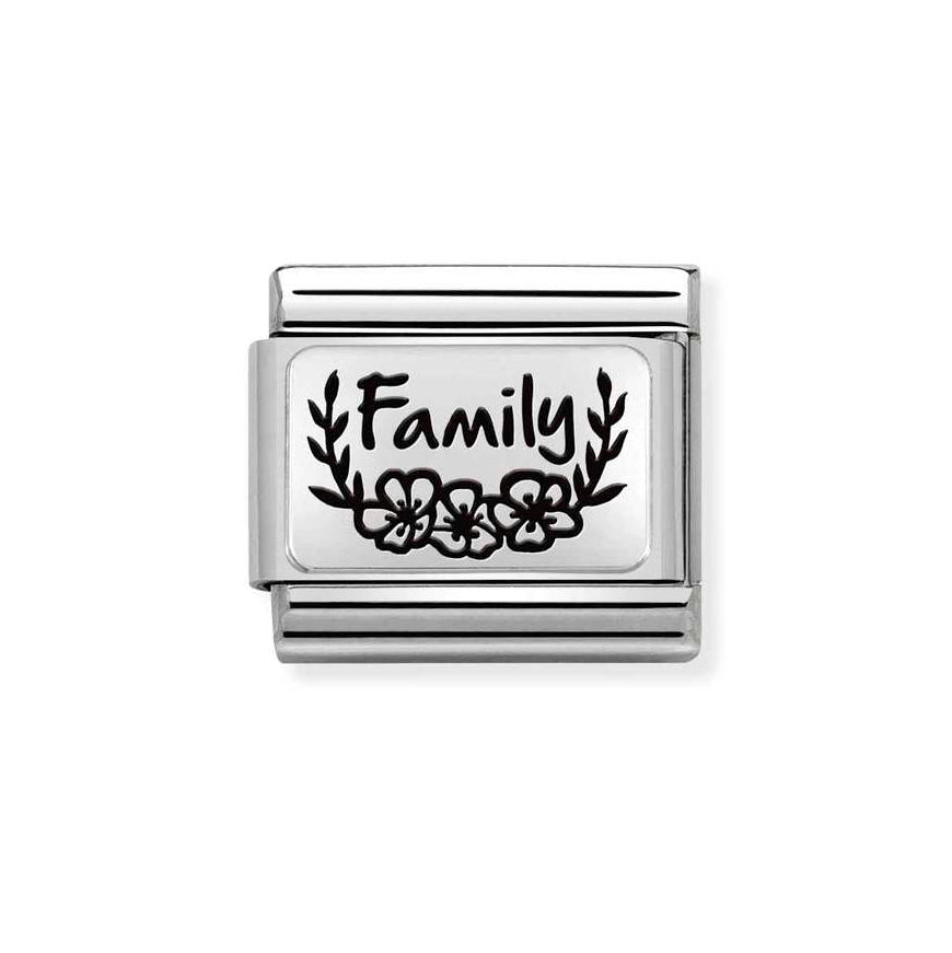 Nomination Classic Silver Family with Flowers Charm - MococoNomination330111/338033497510679Charms and Links