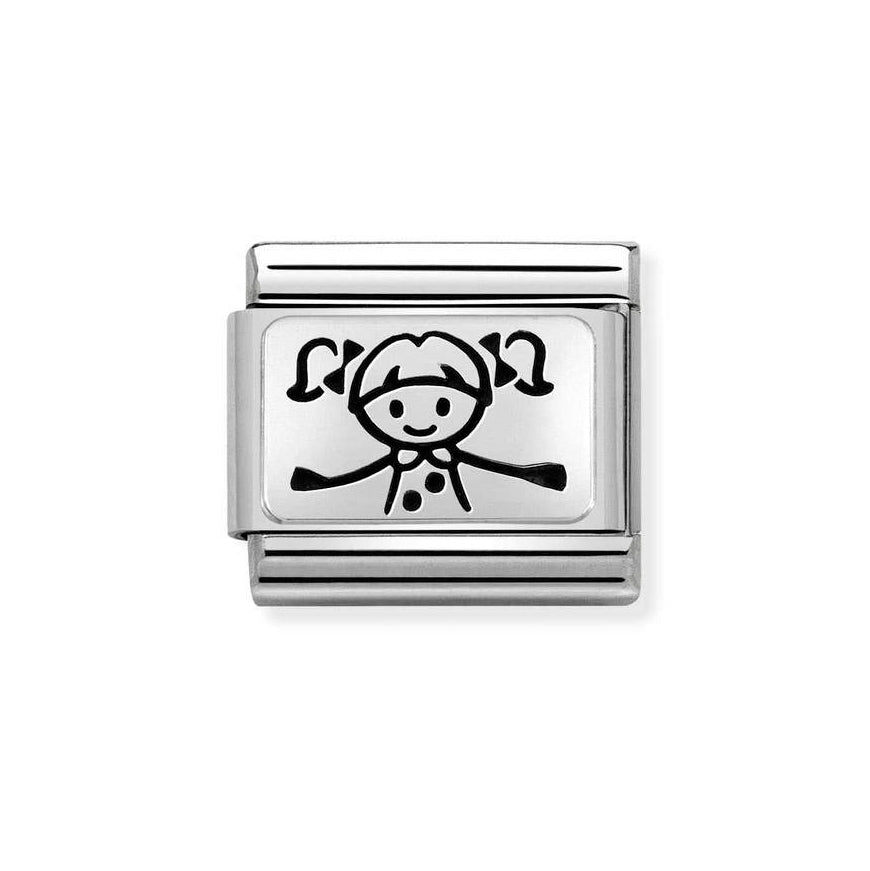Nomination Classic Silver Girl Charm - MococoNomination330109/498033497491626Charms and Links