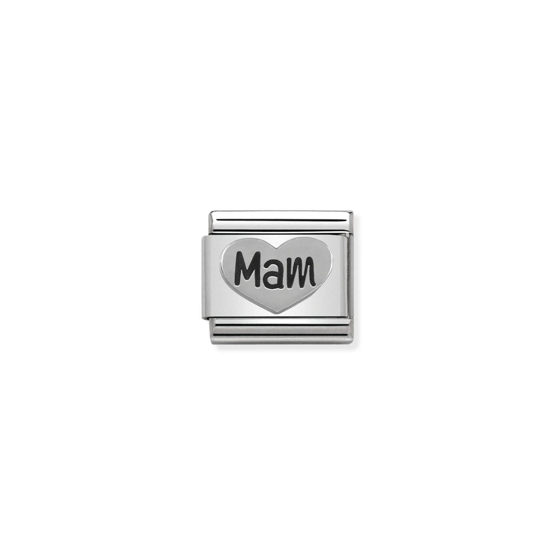 Nomination Classic Silver Mam Heart Charm - MococoNomination330101/158033497421166Charms and Links