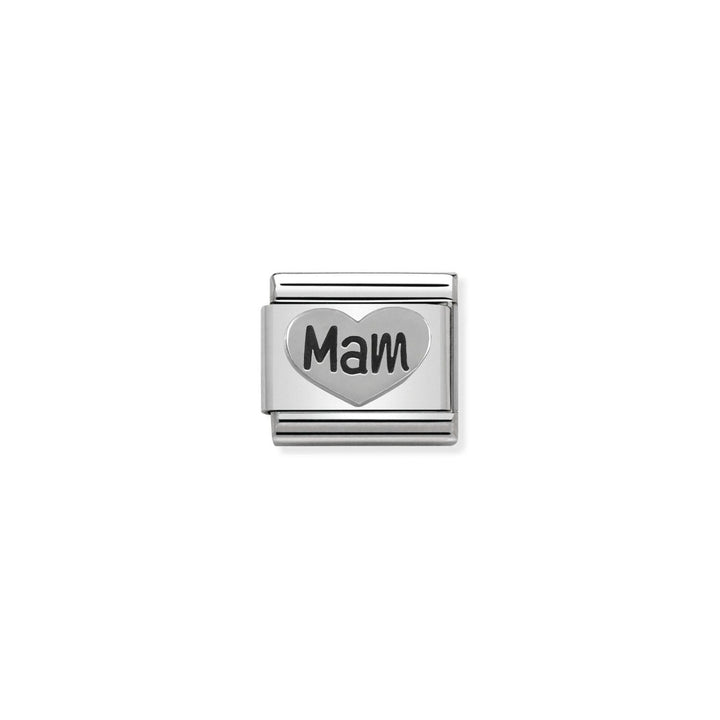 Nomination Classic Silver Mam Heart Charm - MococoNomination330101/158033497421166Charms and Links