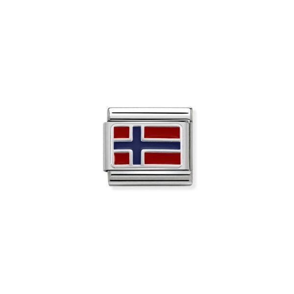Nomination Classic Silver Norway Flag Charm - MococoNomination330207/098033497412294Charms and Links