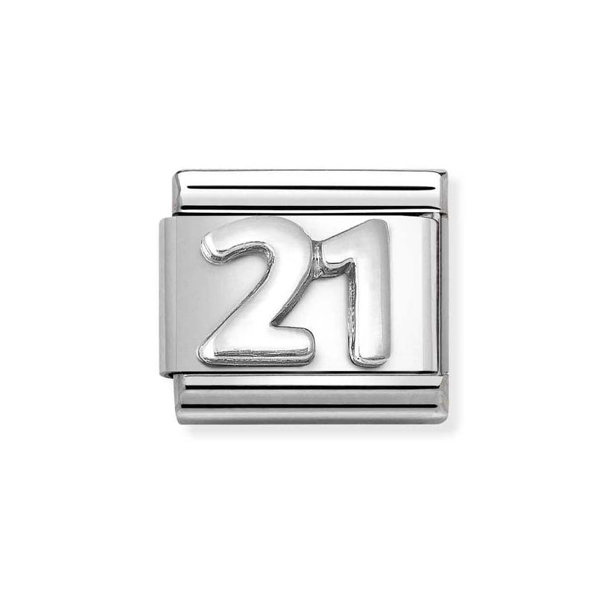 Nomination Classic Silver Number 21 Charm - MococoNomination330101/578033497528155Charms and Links