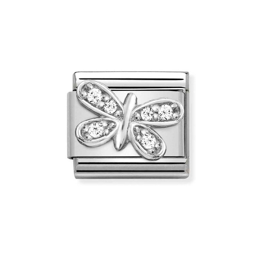 Nomination Classic Silver Open Butterfly CZ Charm - MococoNomination330304/358033497496539Charms and Links