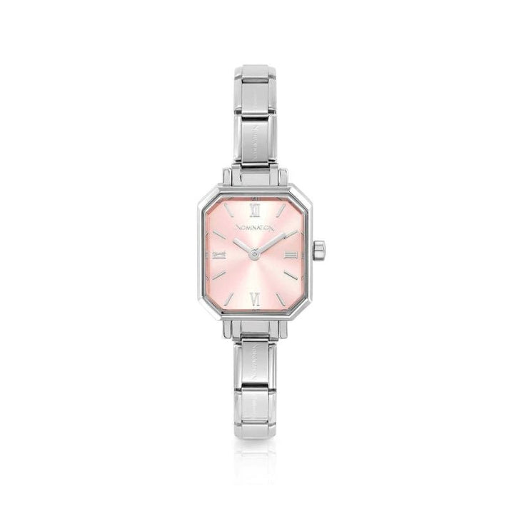 Nomination Classic Silver Rectangular Pink Dial Watch - MococoNomination076037/0148033497521347Watches and Accessories