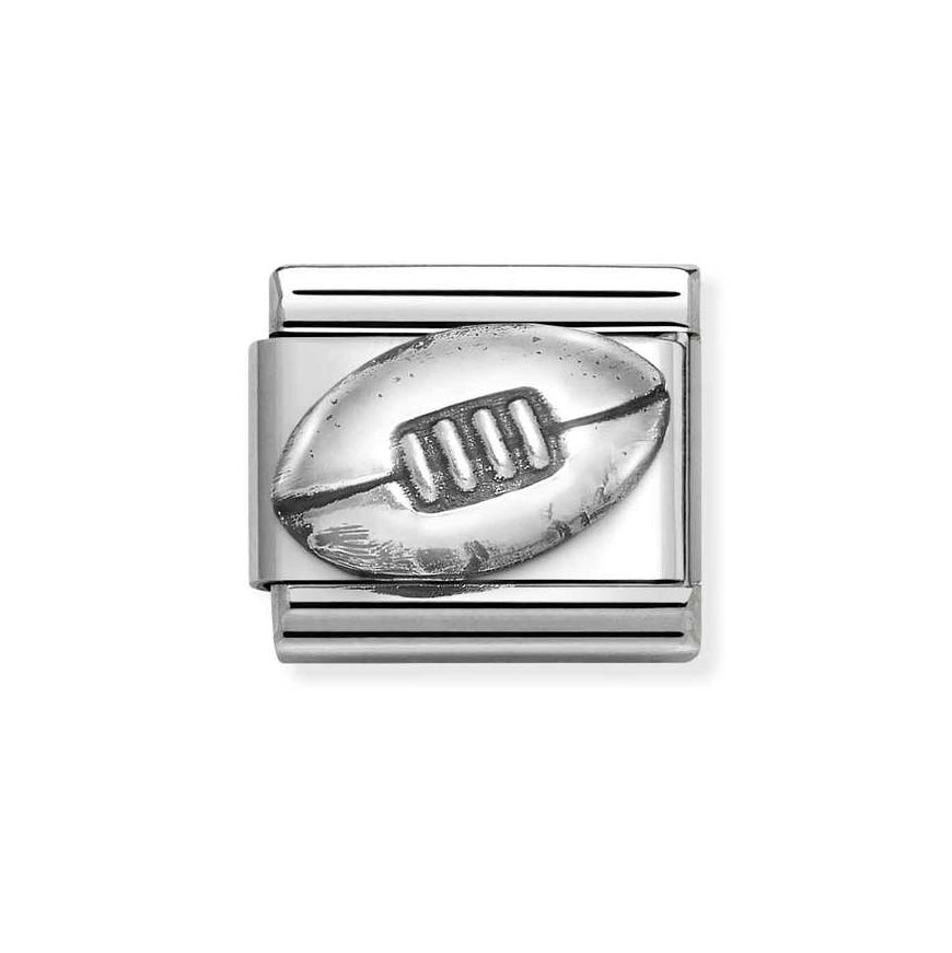 Nomination Classic Silver Rugby Ball Charm - MococoNomination330101/728033497537669Charms and Links