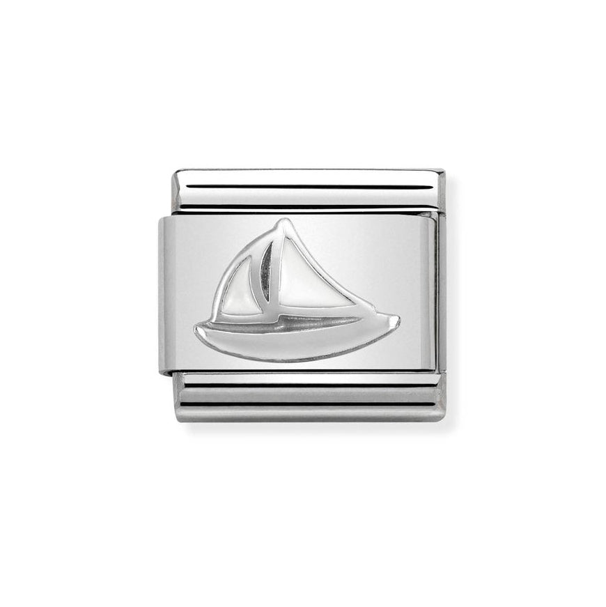 Nomination Classic Silver Sail Boat Charm - MococoNomination330202/478033497443786Charms and Links