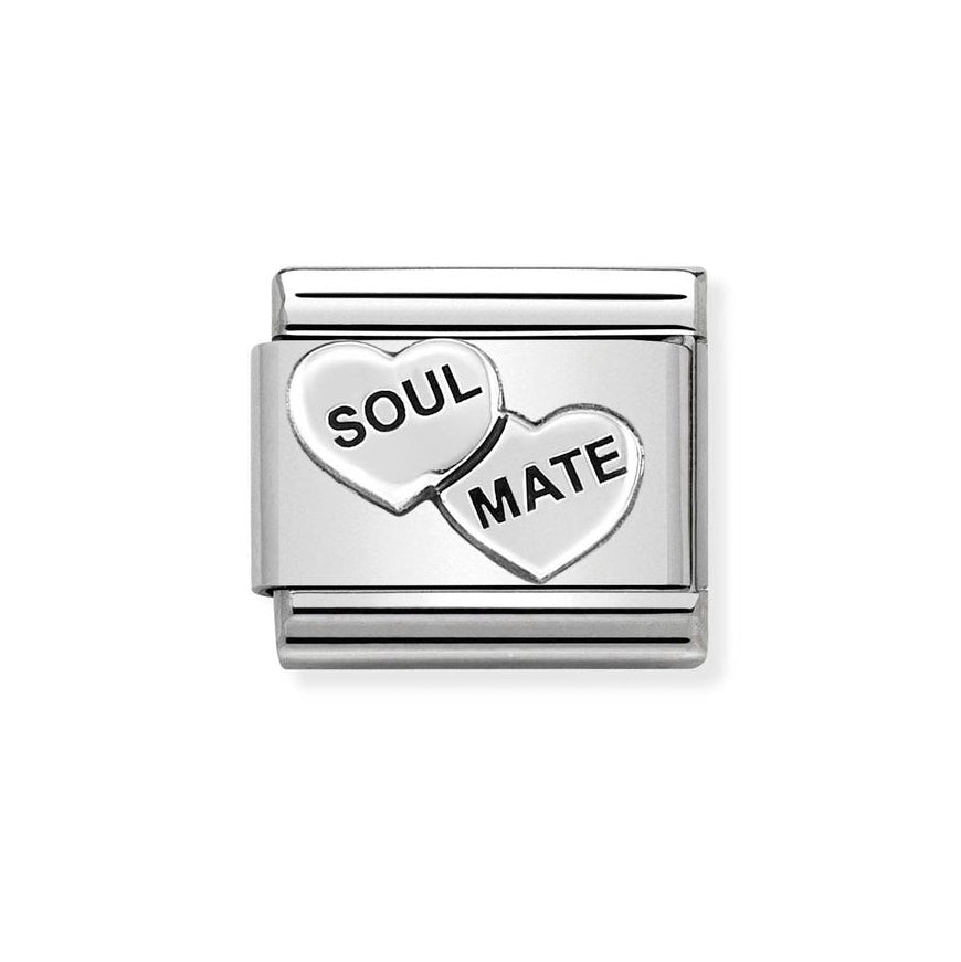 Nomination Classic Silver Soul Mate Hearts Charm - MococoNomination330101/388033497462350Charms and Links
