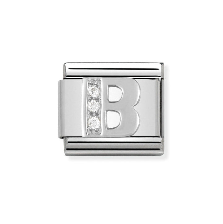 Nomination Classic Silver Sparkle Letter Initials A - Z Charms - MococoNomination330301/028033497273901Charms