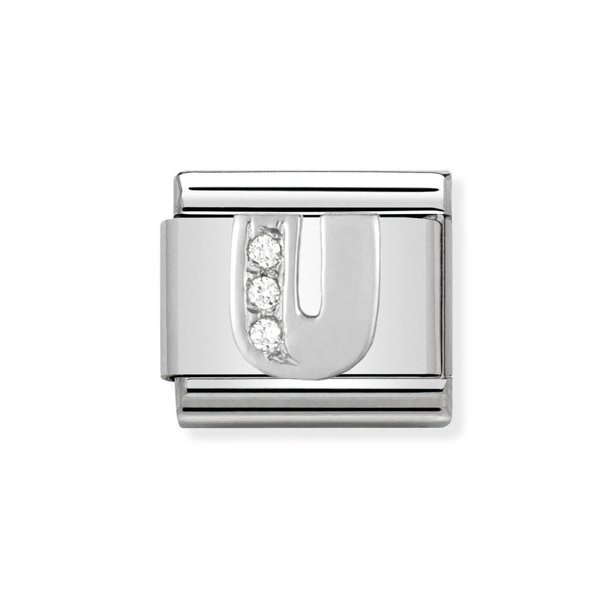 Nomination Classic Silver Sparkle Letter Initials A - Z Charms - MococoNomination330301/218033497274328Charms