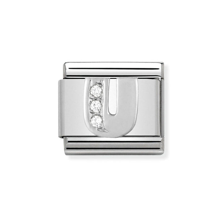 Nomination Classic Silver Sparkle Letter Initials A - Z Charms - MococoNomination330301/218033497274328Charms
