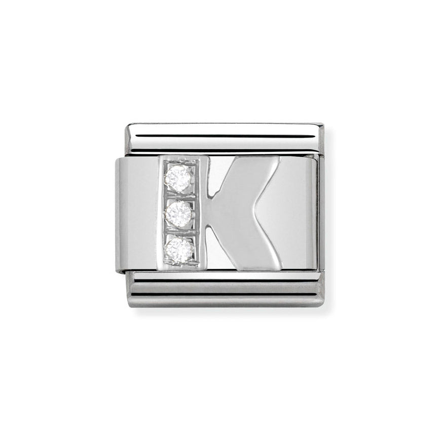 Nomination Classic Silver Sparkle Letter Initials A - Z Charms - MococoNomination330301/118033497273987Charms