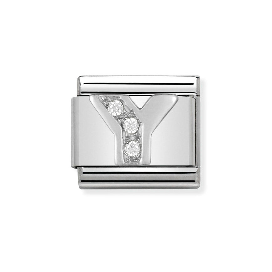Nomination Classic Silver Sparkle Letter Initials A - Z Charms - MococoNomination330301/258033497274106Charms