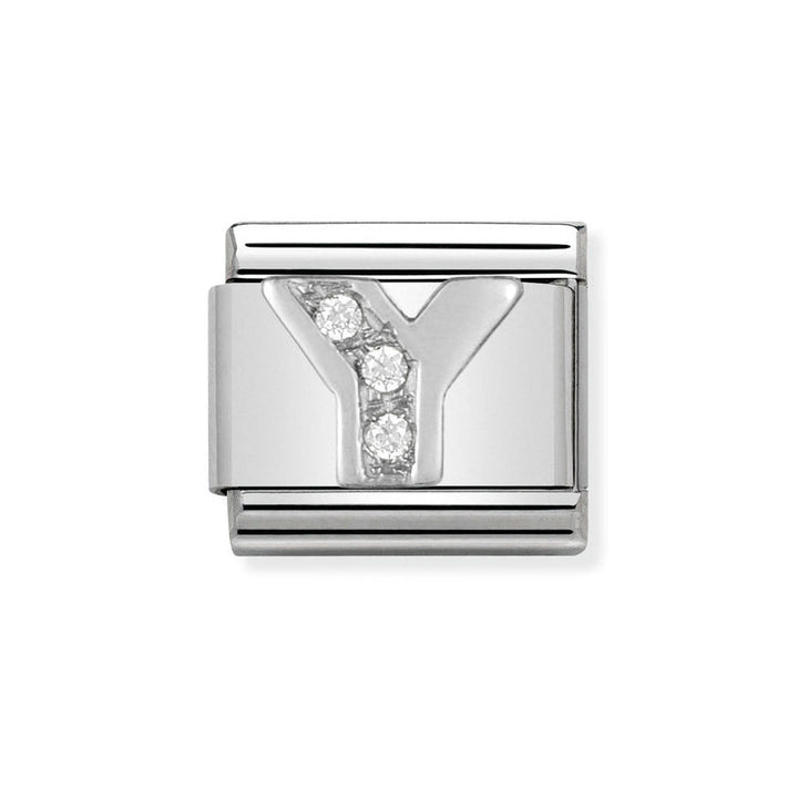 Nomination Classic Silver Sparkle Letter Initials A - Z Charms - MococoNomination330301/258033497274106Charms