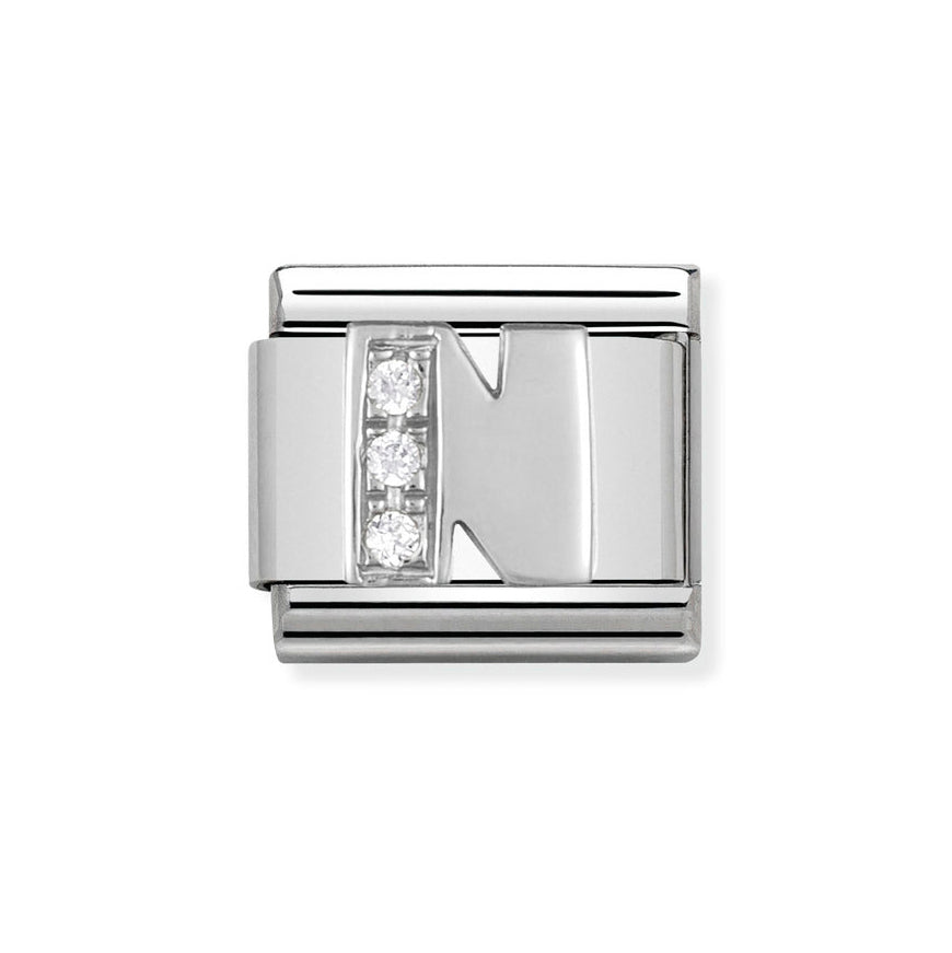 Nomination Classic Silver Sparkle Letter Initials A - Z Charms - MococoNomination330301/148033497274014Charms