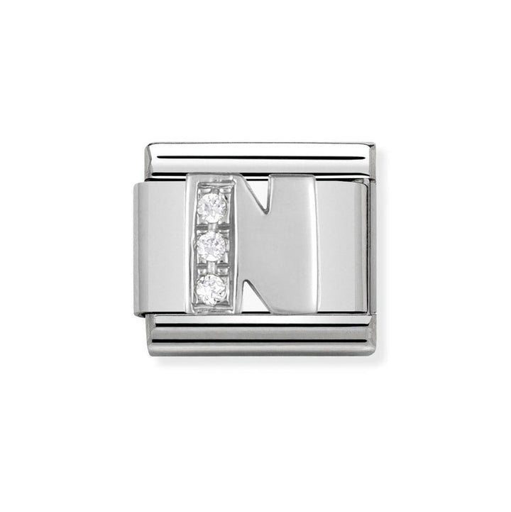 Nomination Classic Silver Sparkle Letter Initials A - Z Charms - MococoNomination330301/148033497274014Charms