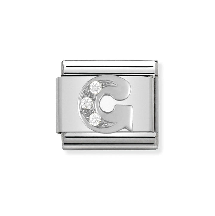 Nomination Classic Silver Sparkle Letter Initials A - Z Charms - MococoNomination330301/078033497273956Charms