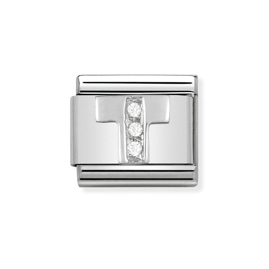 Nomination Classic Silver Sparkle Letter Initials A - Z Charms - MococoNomination330301/208033497274311Charms