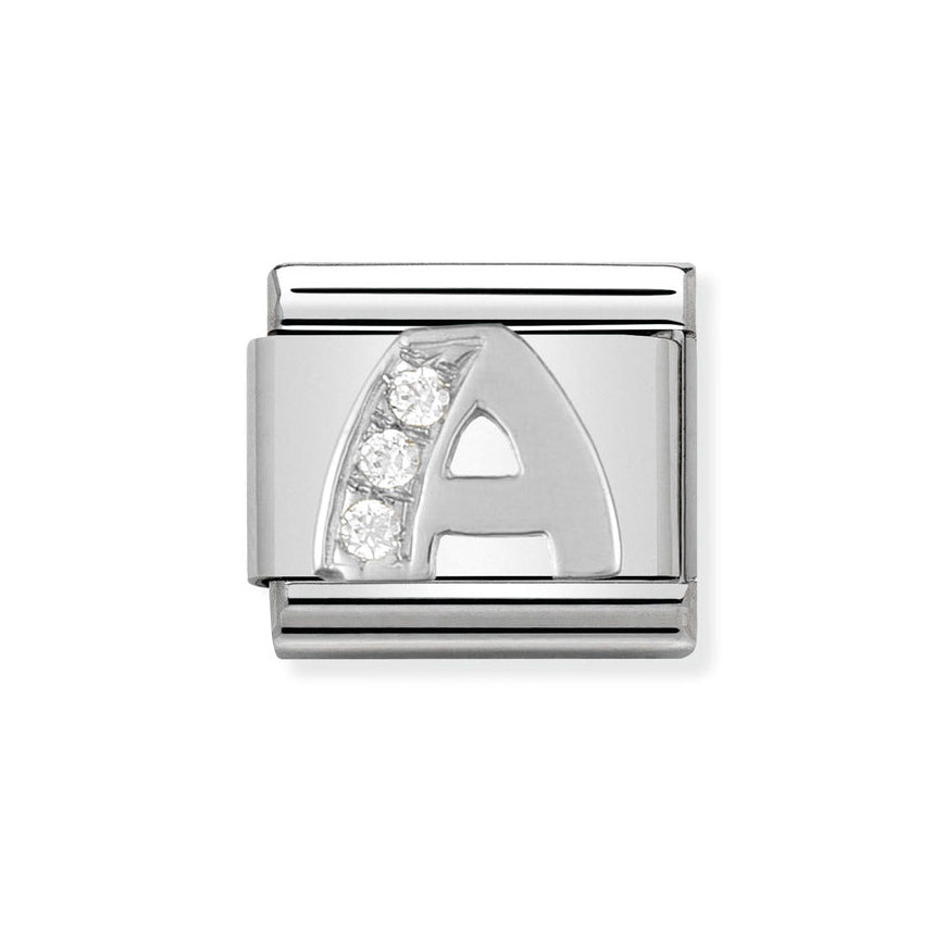 Nomination Classic Silver Sparkle Letter Initials A - Z Charms - MococoNomination330301/018033497273895Charms