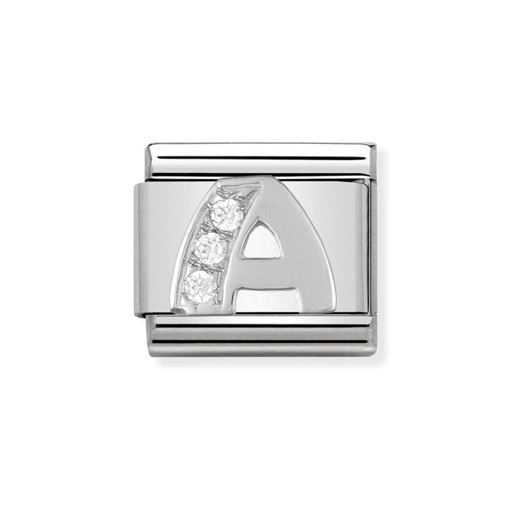 Nomination Classic Silver Sparkle Letter Initials A - Z Charms - MococoNomination330301/018033497273895Charms