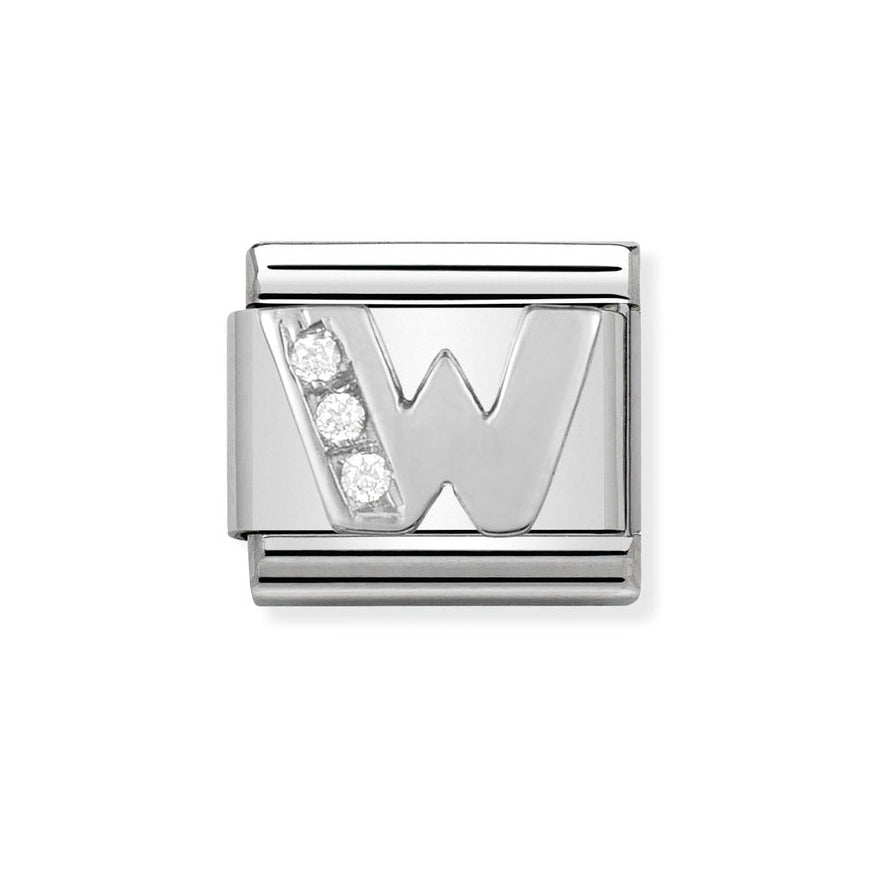 Nomination Classic Silver Sparkle Letter Initials A - Z Charms - MococoNomination330301/238033497274083Charms