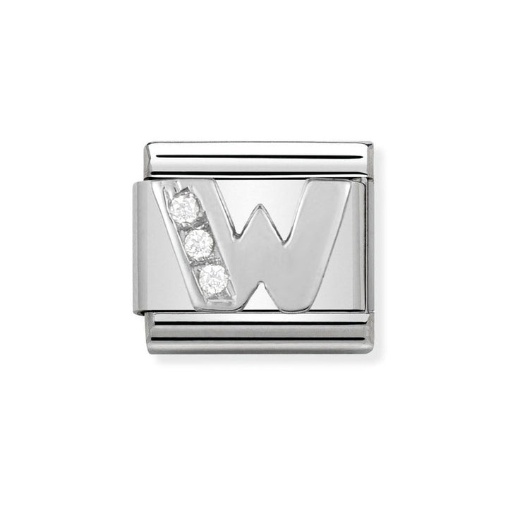 Nomination Classic Silver Sparkle Letter Initials A - Z Charms - MococoNomination330301/238033497274083Charms