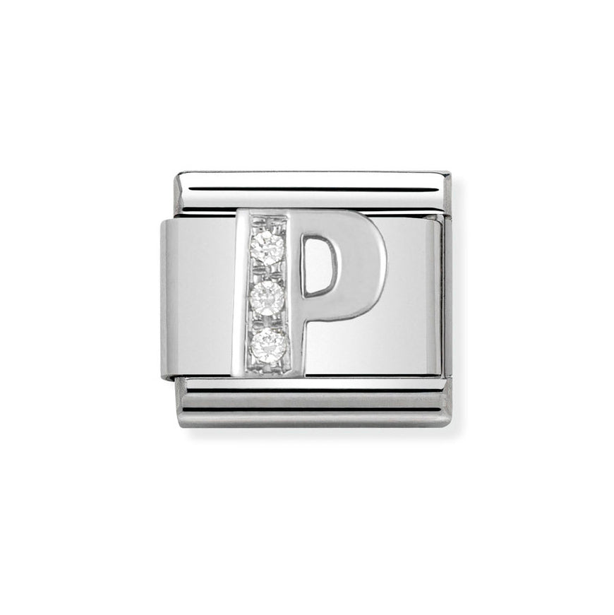Nomination Classic Silver Sparkle Letter Initials A - Z Charms - MococoNomination330301/168033497274038Charms