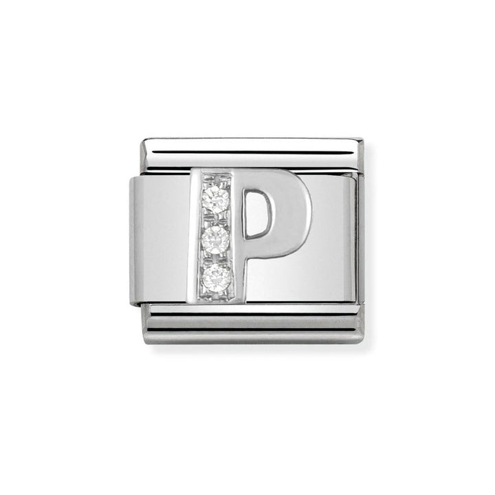 Nomination Classic Silver Sparkle Letter Initials A - Z Charms - MococoNomination330301/168033497274038Charms